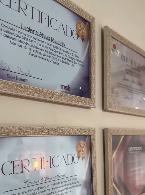Certificado de formação em estética